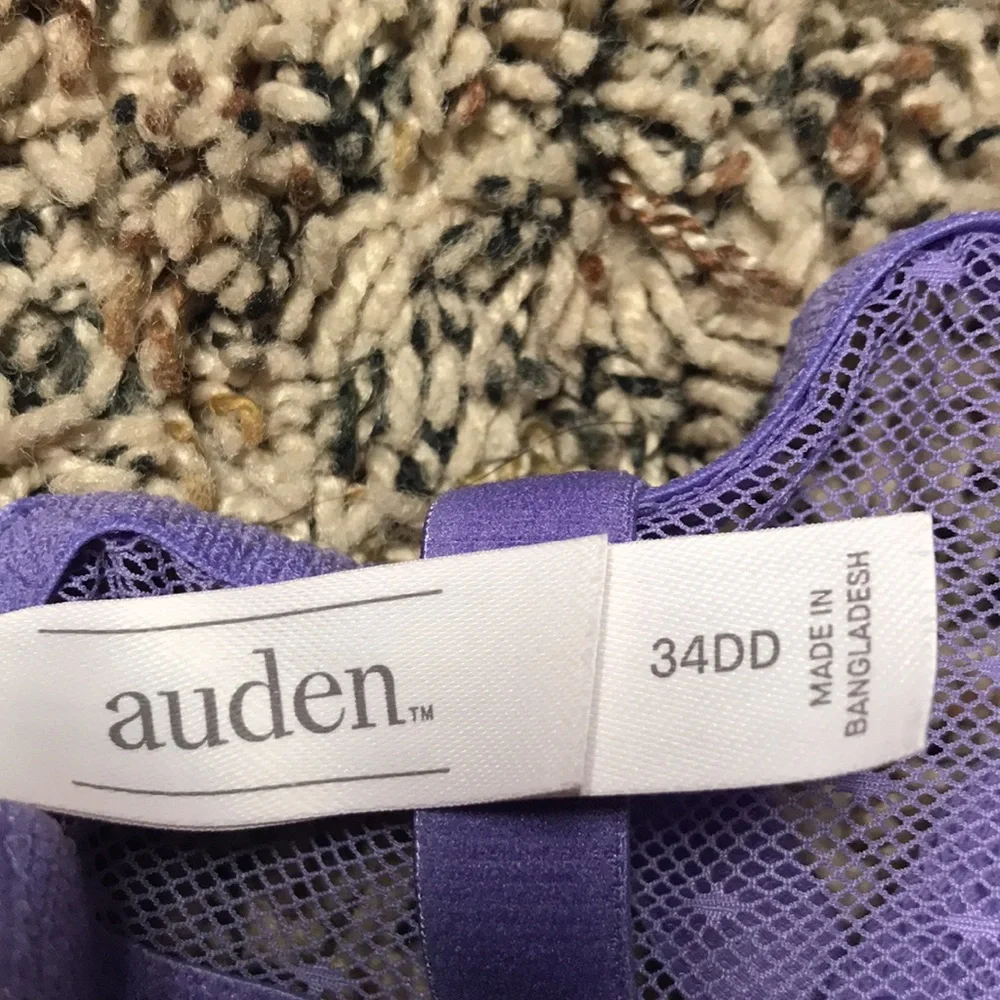 Auden 🍄 Elegant Lace Underwire Balconette Coverage Bra in Lavender | NWT - Picture 4 of 7